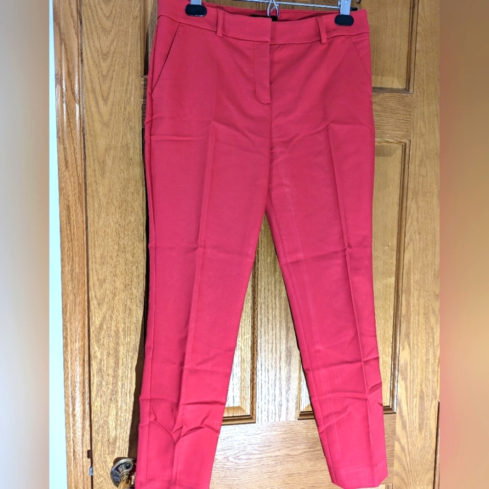 Express Columnist Ankle Pant, 8, dark pink